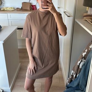 H&M T Shirt Dress Brown